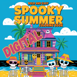 Digital Bold and Easy Spooky Summer Coloring Book